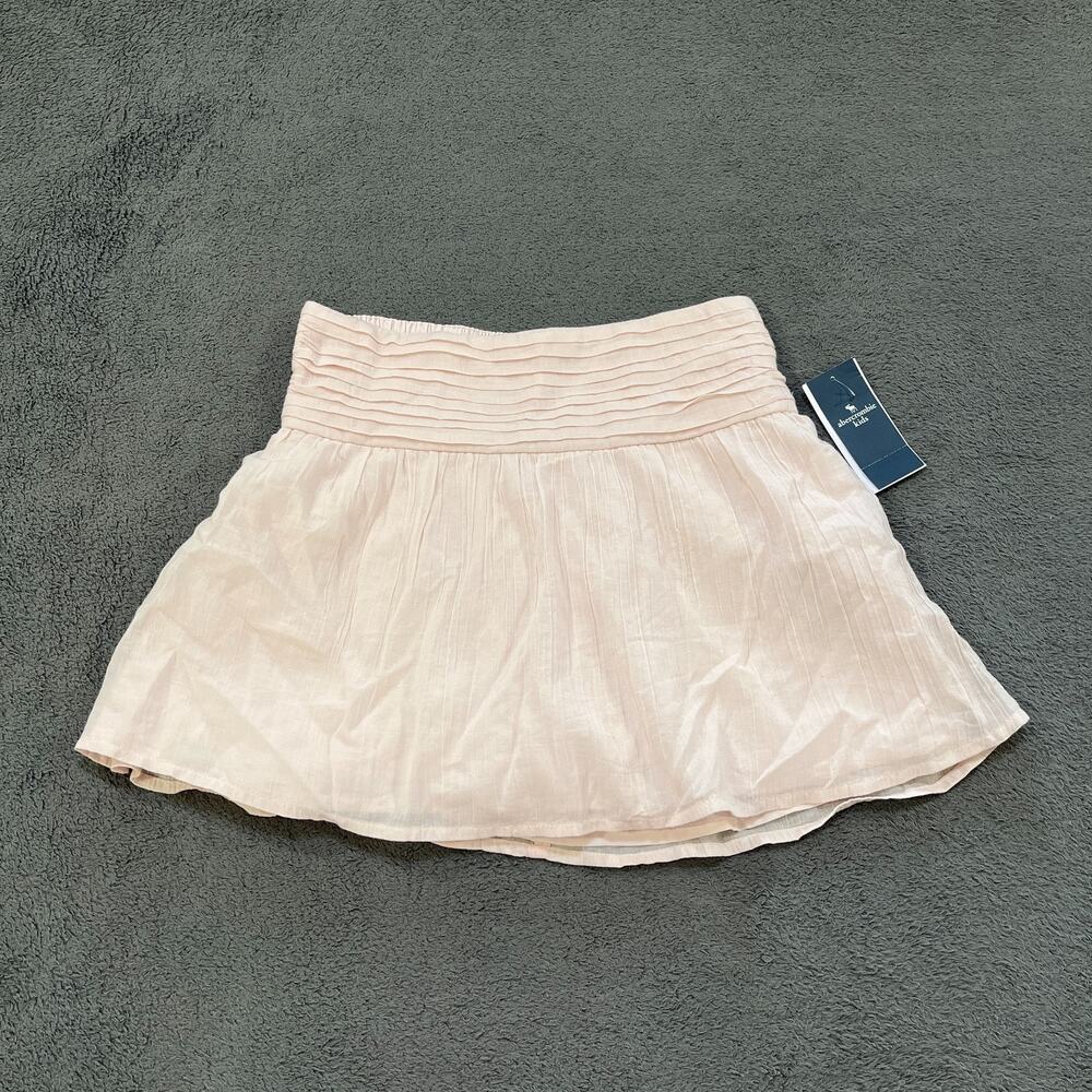Abercrombie Mauve Chalk Built In Tiered Pintuck Skort Skirt Shorts Kids Sz 9-10